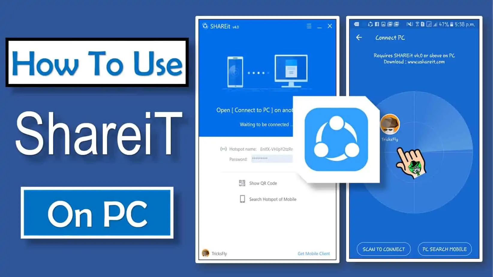 how to use shareit on windows pc or laptop