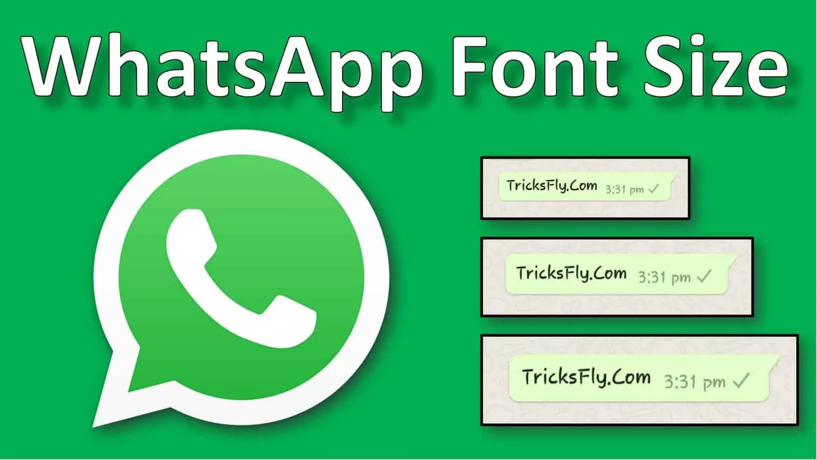 how to change whatsapp font size