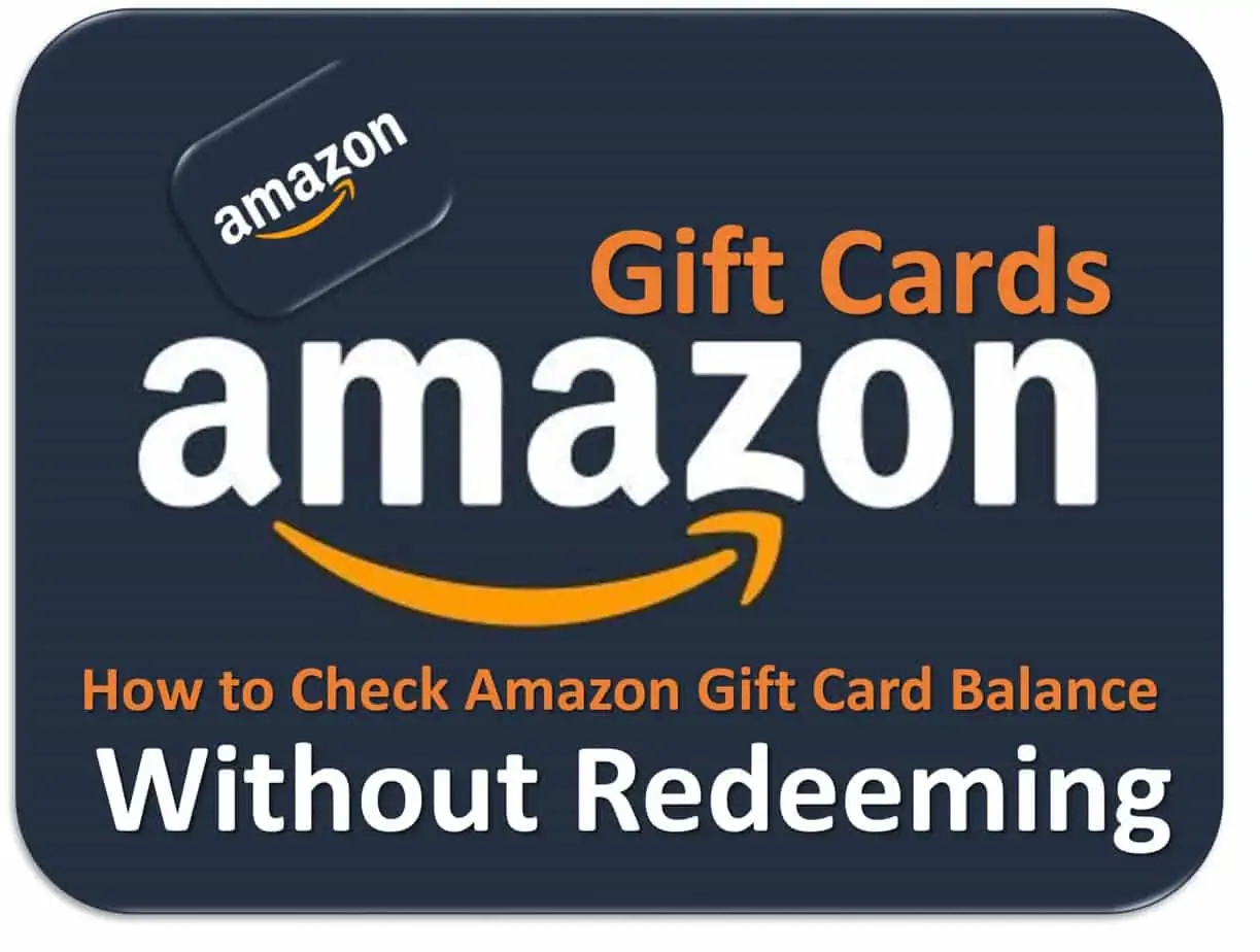 How to check amazon gift card balance without redeeming
