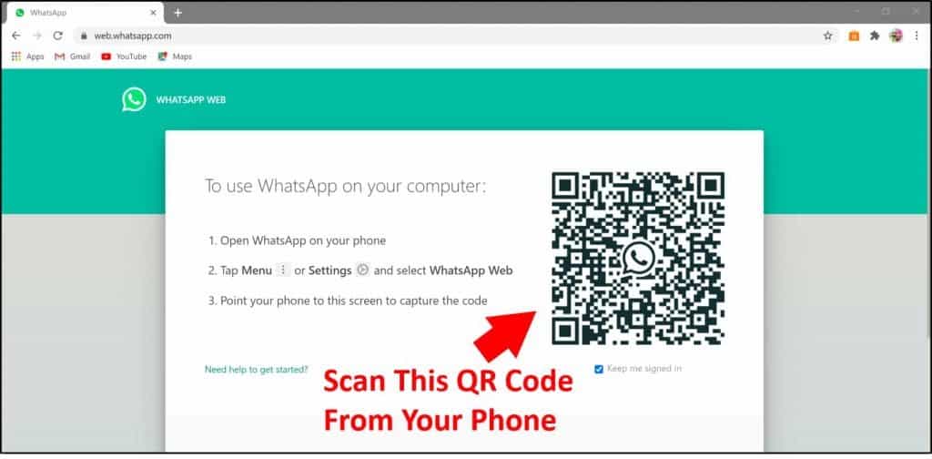 how to use whatsapp on pc without phone